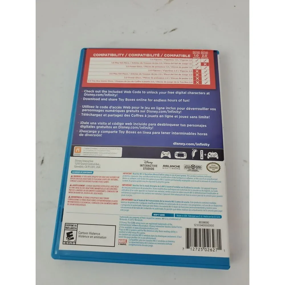 Disney Infinity 2.0 Edition for Nintendo Wii U‎ Complete Tested with Manual